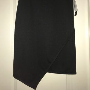 Asymmetrical black pencil skirt (NWT)